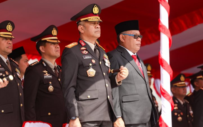 Kapolda Malut Hadiri Upacara HUT Ke-79 TNI, Soroti Pentingnya Sinergi TNI-Polri