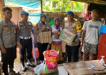 Sipropam Polres Halmahera Selatan Gelar Baksos untuk Lansia dan Masyarakat Kurang Mampu