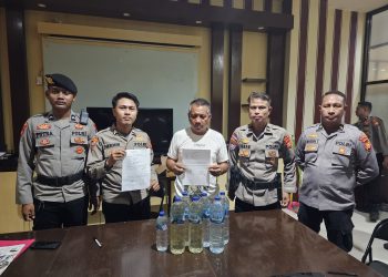 7 Botol Miras Jenis Captikus Kembali di Amankan Tim 1 Operasi Pekat di Kapal Uki Raya
