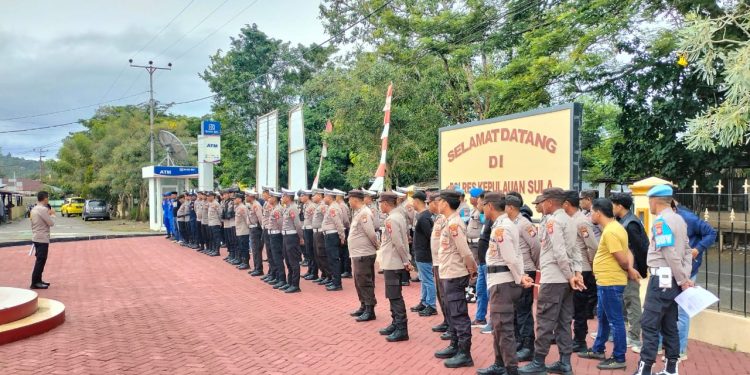 Jamin Keamanan, Polres Sula Terjunkan Ratusan Personil Guna Amakan Festival Tanjung Waka
