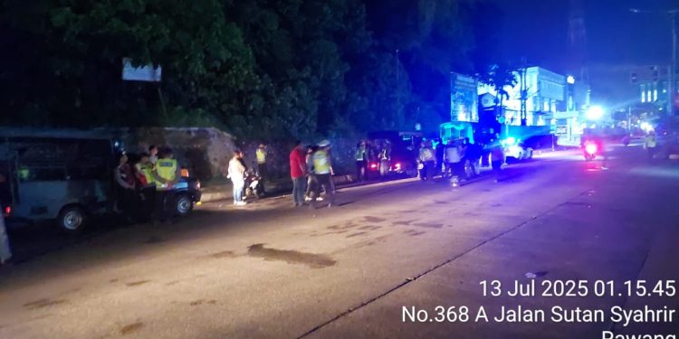 Patroli Gabungan Gagalkan Rencana Tawuran Tengah Malam di Padang