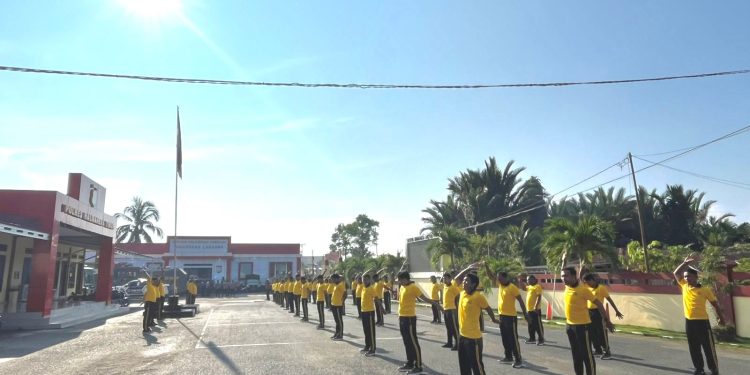 Olahraga Personel Polres Halmahera Timur