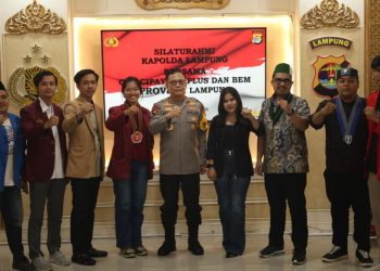 Kapolda Lampung Ajak Mahasiswa dan OKP jadi Agen Perdamaian dan Pengawal Demokrasi