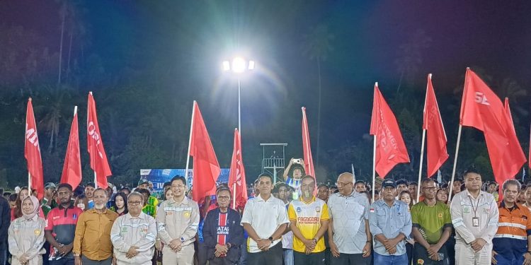Kapolres Halmahera Tengah Hadiri Pembukaan IWIP Cup 6 Tahun 2025 di Desa Gemaf