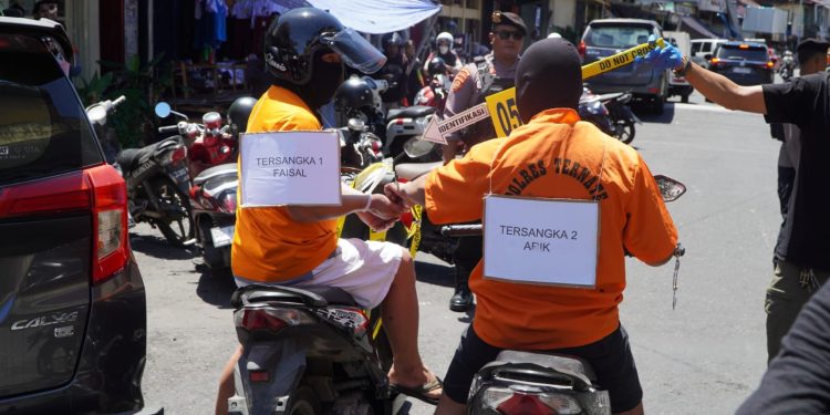 Ungkap Peran Tersangka, Polres Ternate Gelar Rekonstruksi Kasus Pencurian di Gamalama