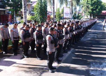 Upacara Pengukuhan Pamapta: Kapolres Ternate Tekankan Disiplin dan Loyalitas Personel