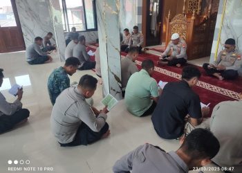 Polres Halmahera Timur Laksanakan Kegiatan Binrohtal Secara Rutin.