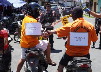 Polres Ternate Gelar Rekonstruksi Kasus Pencurian di Kelurahan Gamalama