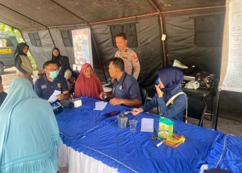 Polres Aceh Tengah Kembali Berikan Layanan Kesehatan Gratis di Posko Pengungsian Korban Bencana Alam