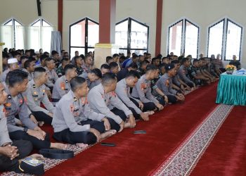 Peduli Sesama, Polda Malut Gelar Sholat Gaib untuk Korban Bencana Alam