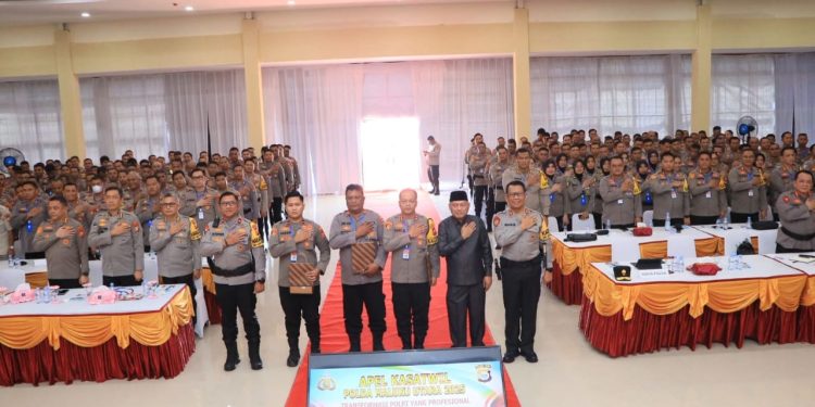 Kapolda Malut Buka Apel Kasatwil, Dorong Transformasi Polri yang Profesional dan Berorientasi Pelayanan Publik