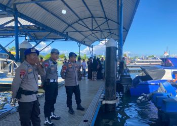 Operasi Lilin Kieraha 2025, Personel Banops Perketat Pengamanan Pelabuhan Speed Boat Sofifi