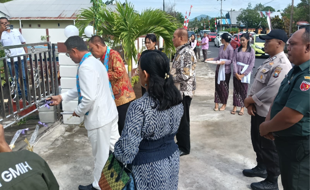 Polsek Ibu Hadir dalam Peresmian dan Pentahbisan Gedung Gereja Baru Jemaat GMIH FIRDAUS di Togola Sanger