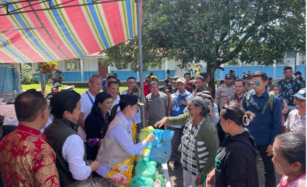 Polsek Ibu Turut Amankan Kunjungan Kerja Gubernur Maluku Utara di Halmahera Barat