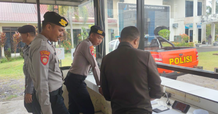 Ditpamobvit Polda Maluku Utara Laksanakan Patroli Rutin di Kawasan Perkantoran Pemprov Malut